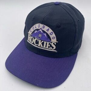 Colorado Rockies‎ Hat The Game SnapBack Black Purple Cleaned Throwback
